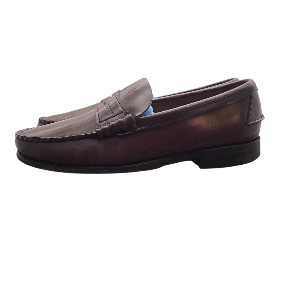Hand-sawing Classic‎ Brown Leather Loafers size 8.5